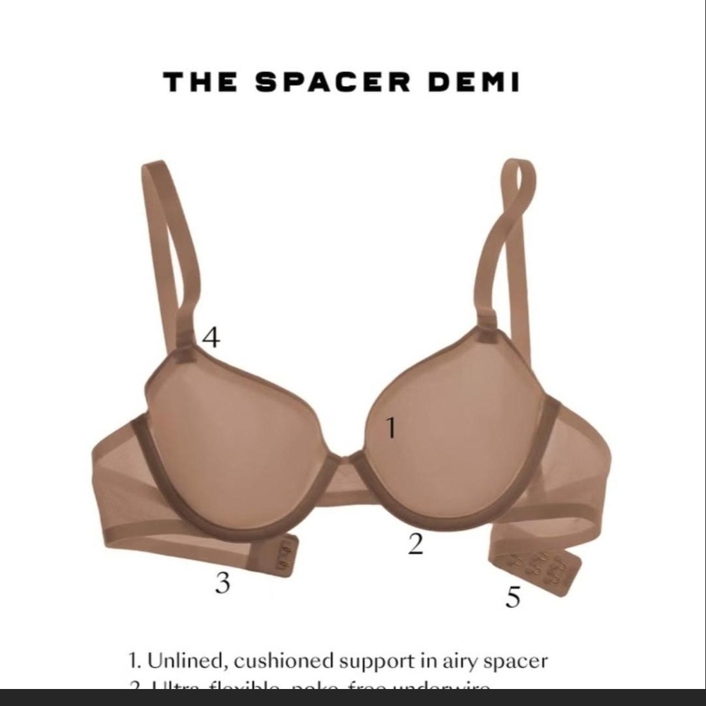 CUUP Spacer Demi Bra in Tan